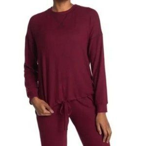 Freeloader Womens XS Hacci Long Sleeve Sweater Burgundy